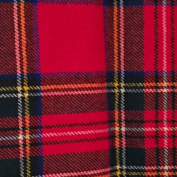 D. McArthur of Scotland Pure New Wool Scarf - Stewart Tartan - 8 3/4" x 58" - Picture 4 of 5